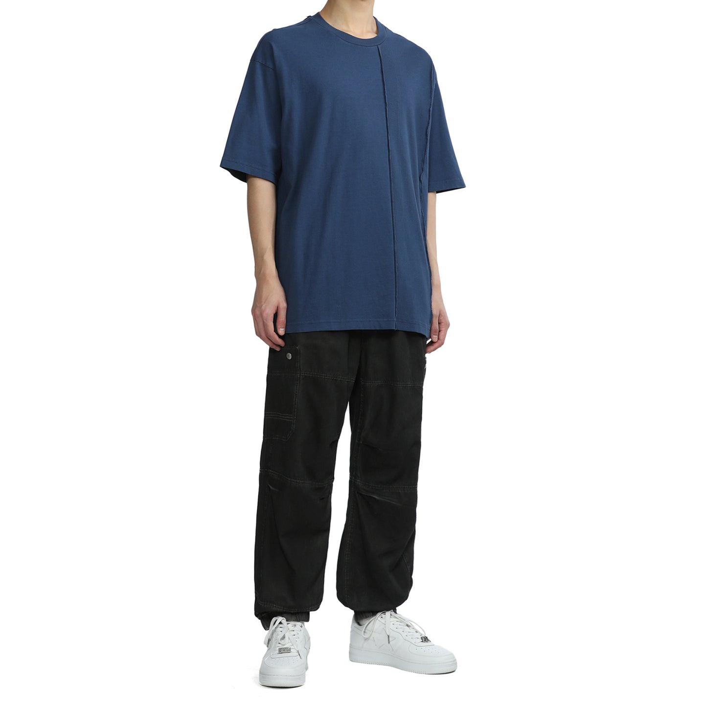 Rib Panel Wash T-Shirts – Underline